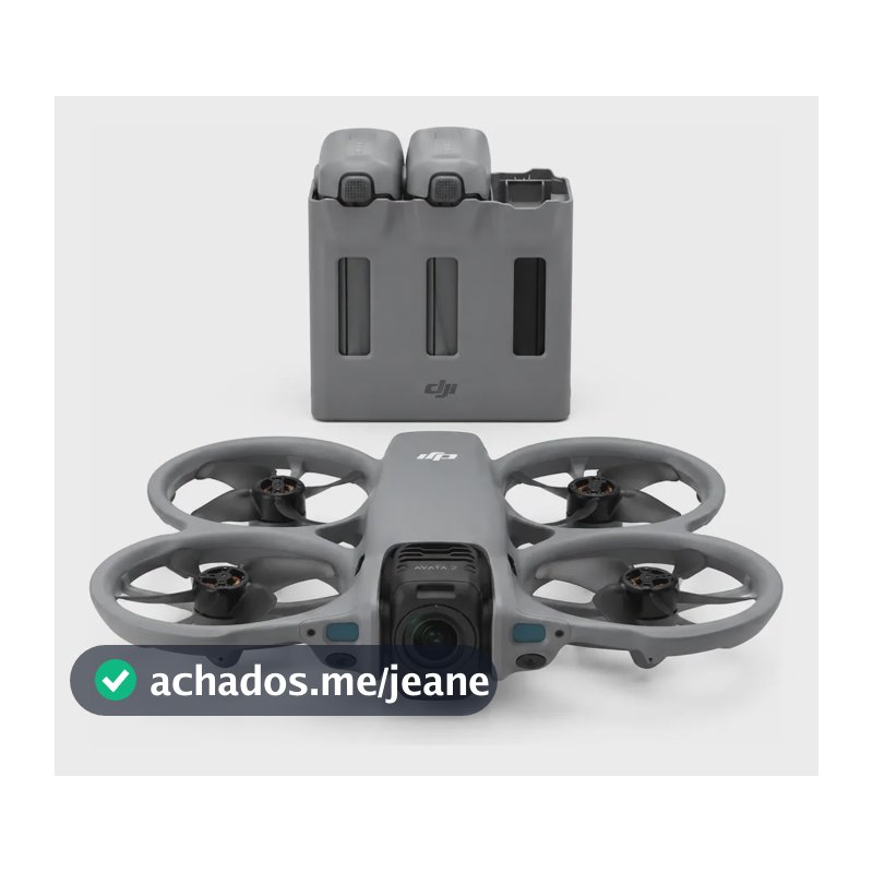 Drone Dji Avata 360 Homologado Com 2 Baterias + Hub Cinza