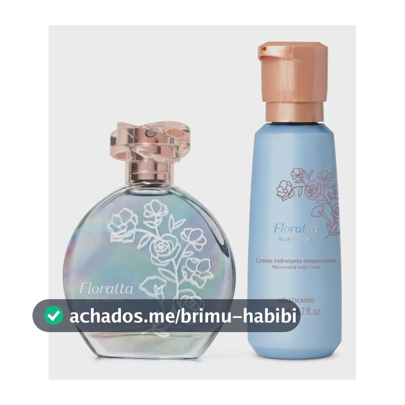 Combo Floratta Blue Crystal Colônia 75ml + Hidratante 200ml