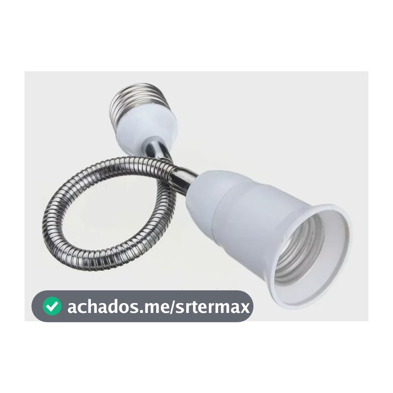 Extensor Lâmpada 60cm Adaptador Bocal Soquete E27