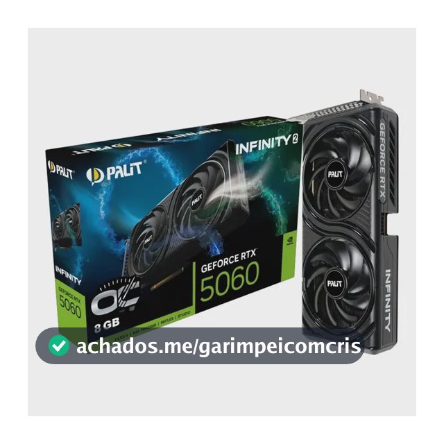 Placa De Vídeo Nvidia Geforce Palit Rtx5060 8gb Infinity2 Oc