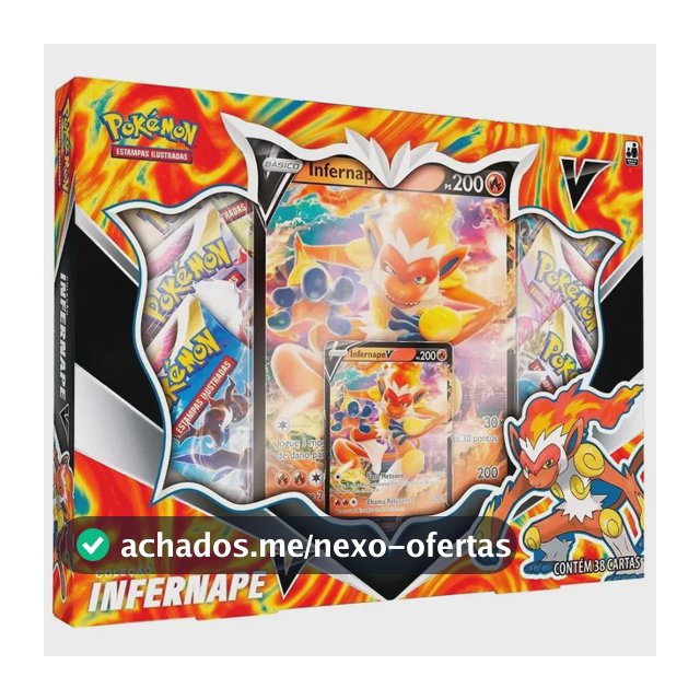 Pokemon Box Infernape V Cartas Booster Copag Portugues