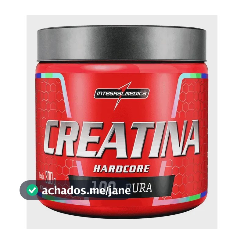 Creatina Integralmédica Monohidratada Hardcore em pó Sem sabor x 300g