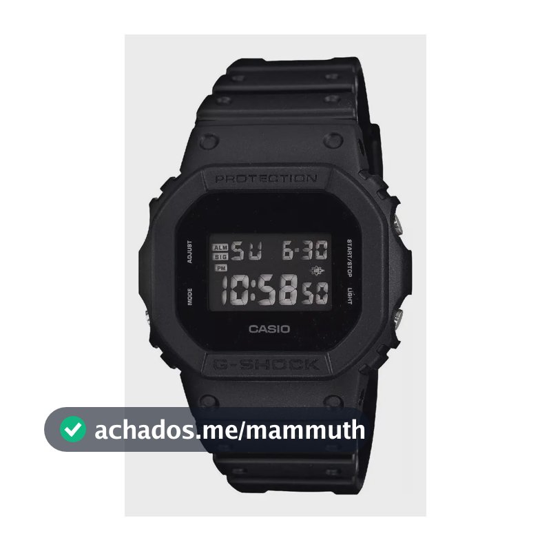 Relógio Casio Masculino G-shock Digital Preto Dw-5600bb-1dr Preto