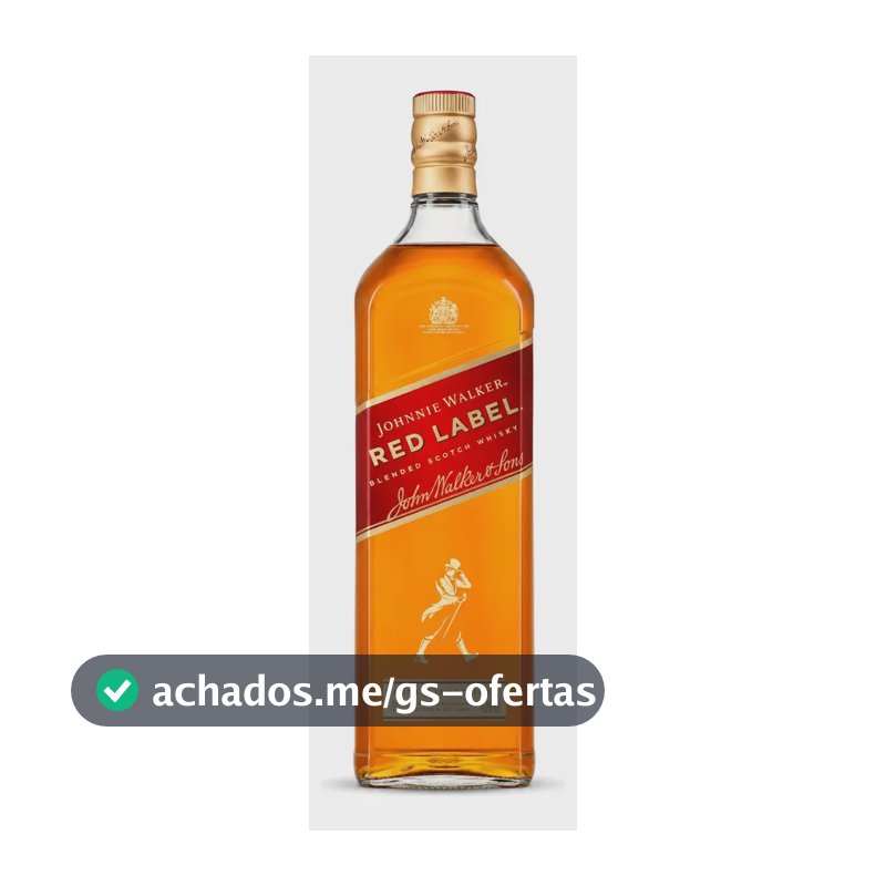 Whisky Johnnie Walker Red Label Blended Scotch 1 Litro Original