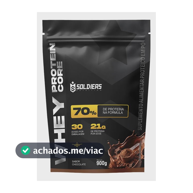 Whey protein Soldiers Nutrition em pó sabor Chocolate x 900g