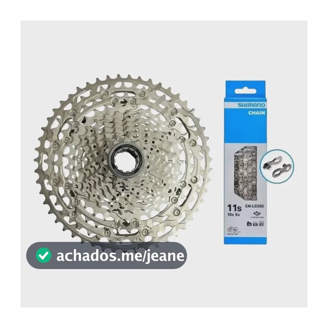 Cassete Shimano Deore 5100 + Corrente 11v Com Nota Fiscal Prateado 11 51