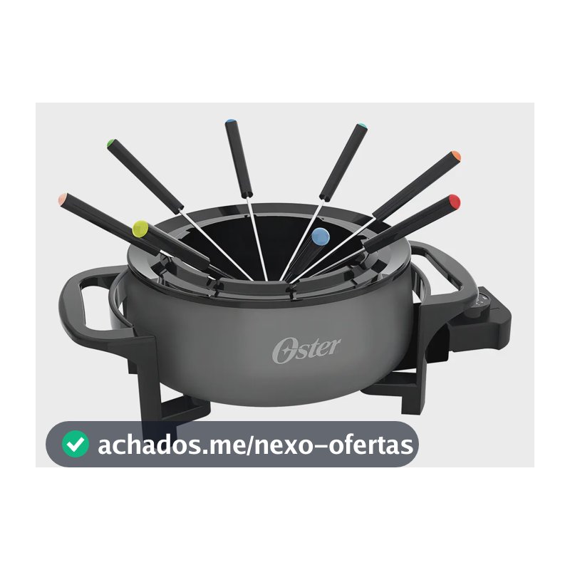 Panela Elétrica Oster Para Fondue, 4 Temperaturas, Cor Cinza