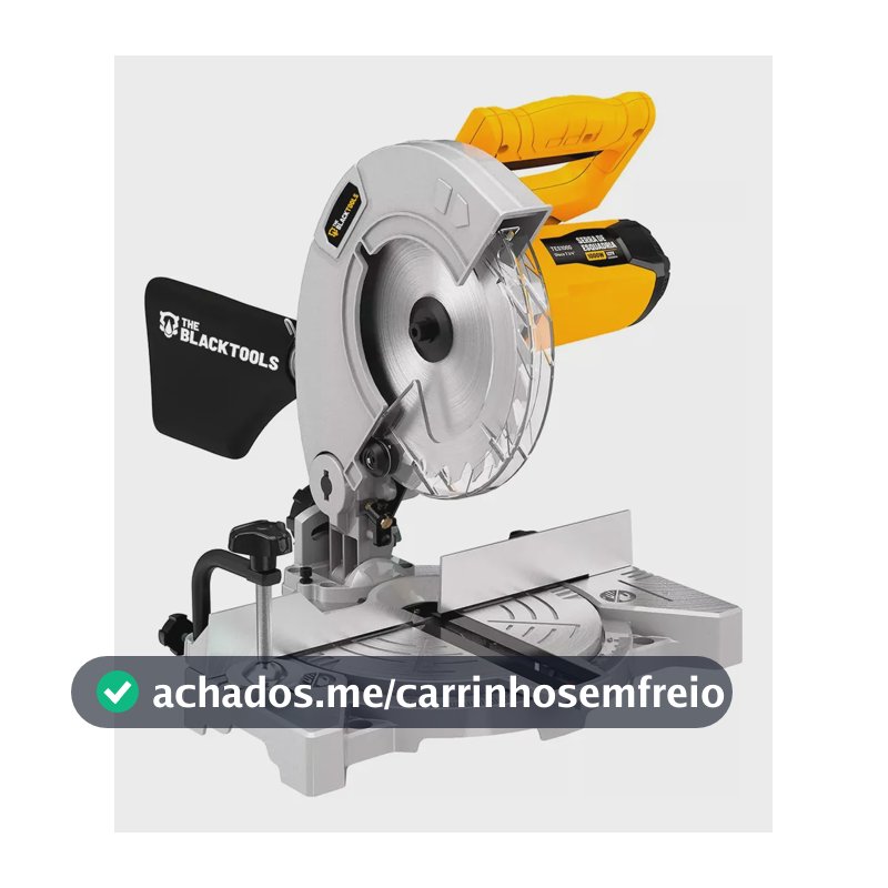 Serra Meia Esquadria Profissional 7.1/4 185mm 1000w Tes1000 The Black Tools