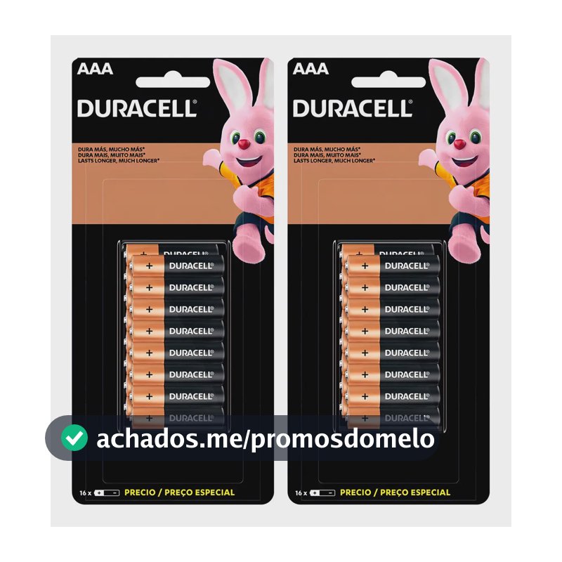 Kit Com 32 Pilhas Alcalinas Aaa Duracell