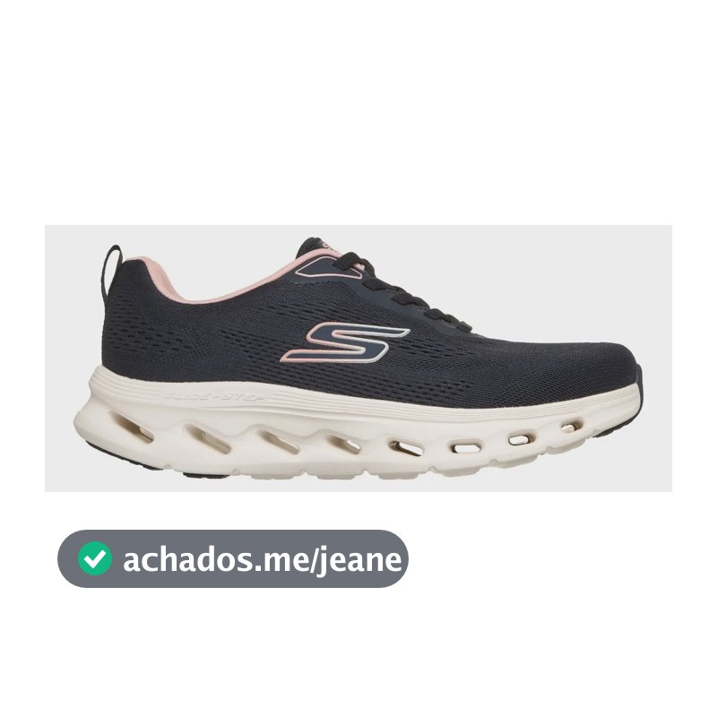 Tênis Skechers De Caminhada  Glide 2.0 Fem Azul Escuro/rosa Azul Escuro / Rosa Liso 38 Br