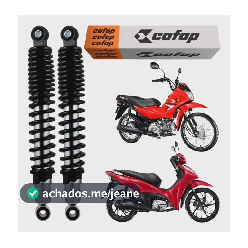 Par Amortecedor Cofap Honda Biz 100cc 125cc Pop 100cc Todas