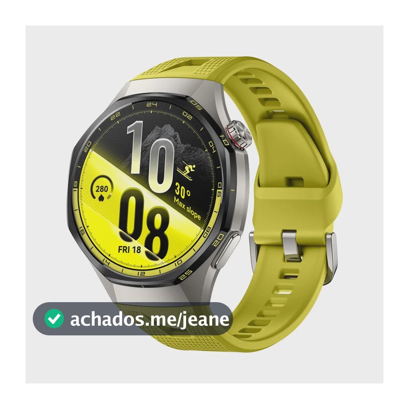 HUAWEI WATCH GT 7 Pro 46mm Smart Watch, Bateria de até 21 dias, Caixa em liga de titânio e bisel em cerâmica nano-tech, ECG, Monitoramento da Frequência Cardíaca, Golfe, Ciclismo, Amarelo