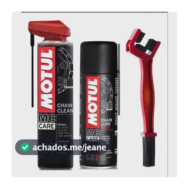Kit Lubrificante Corrente Motul C1 + C2 Plus Chain + Escova