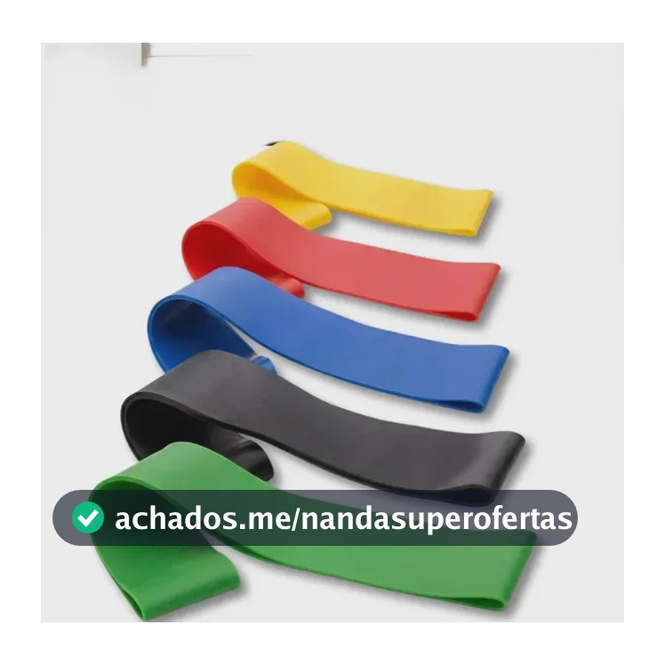 Kit 5 Faixas Elásticas Mini Band De Resistência Para Exercícios Academia Pilates Yoga E Fisioterapia Treino Funcional Alongamento Fortalecimento Muscular Pernas Glúteos E Braços Em Casa