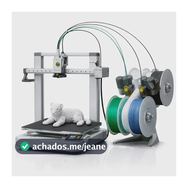 Impressora 3d Bambu Lab A1 Combo Com Ams Lite Até 4 Cores Área 256x256x256mm Multicor Fdm