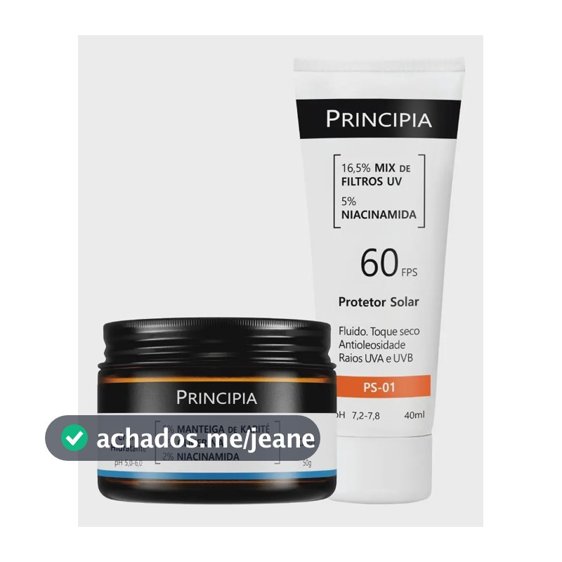 Principia Kit Dupla Diária Com Fps 60 Todo Tipo De Pele Dia/noite