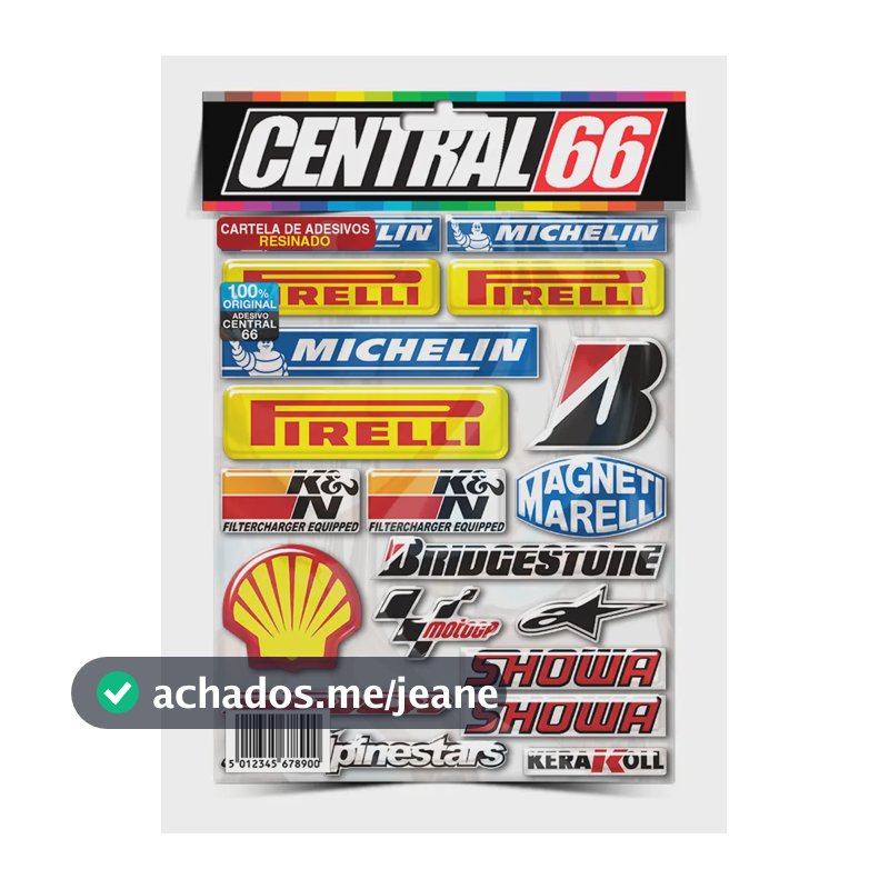 Cartela Adesivos Resinados M06 Retro Vintage Espelho