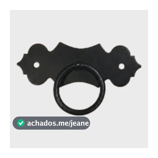 Puxador Gaveta Porta Móveis Rústicos Colonial Mexicana Preto Pequeno
