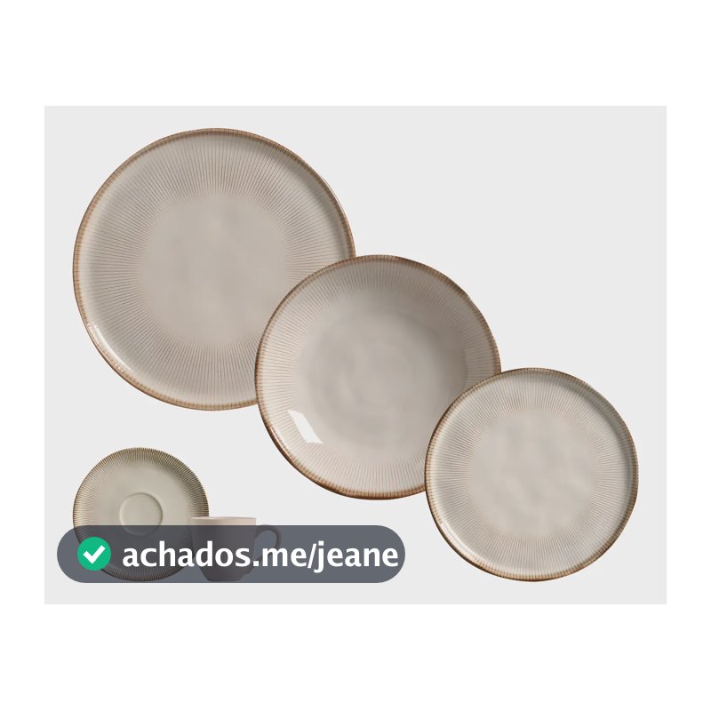 Aparelho De Jantar 30 Peças Bio Raio Porto Brasil