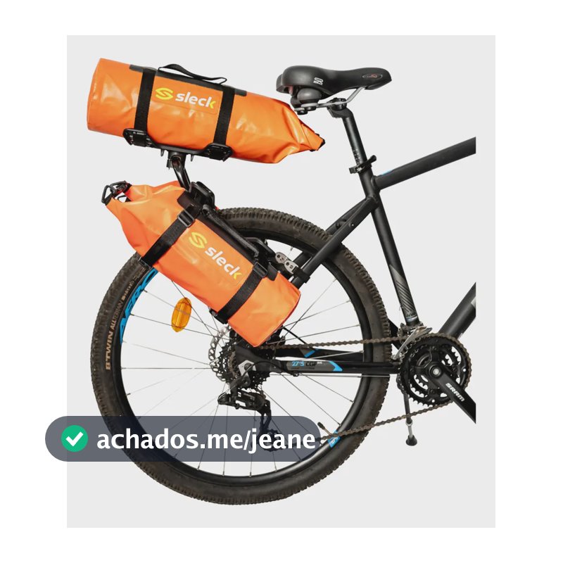 Kit Bagageiro Traseiro Full + 3 Bolsas 15l Impermeáveis Lara Laranja