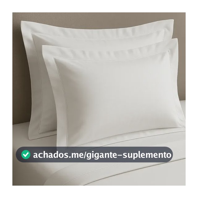 Kit 4 Fronha 50x70 Com Aba 600 Fios Algodão Premium