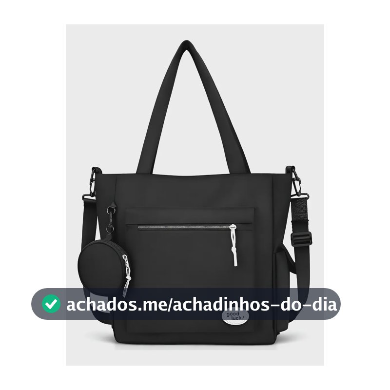 Bolsa Feminina Reforçada Mala Mochilinha Moderna Casual Preto Liso