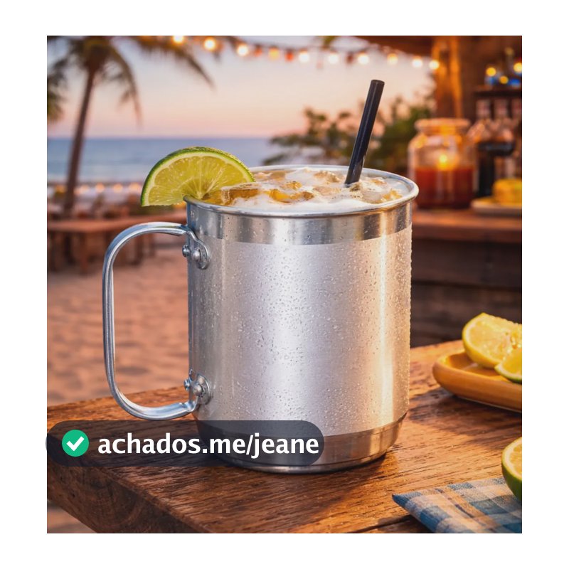 Caneca Alumíno 400ml P/ Sublimação - Kit 24 Canecas
