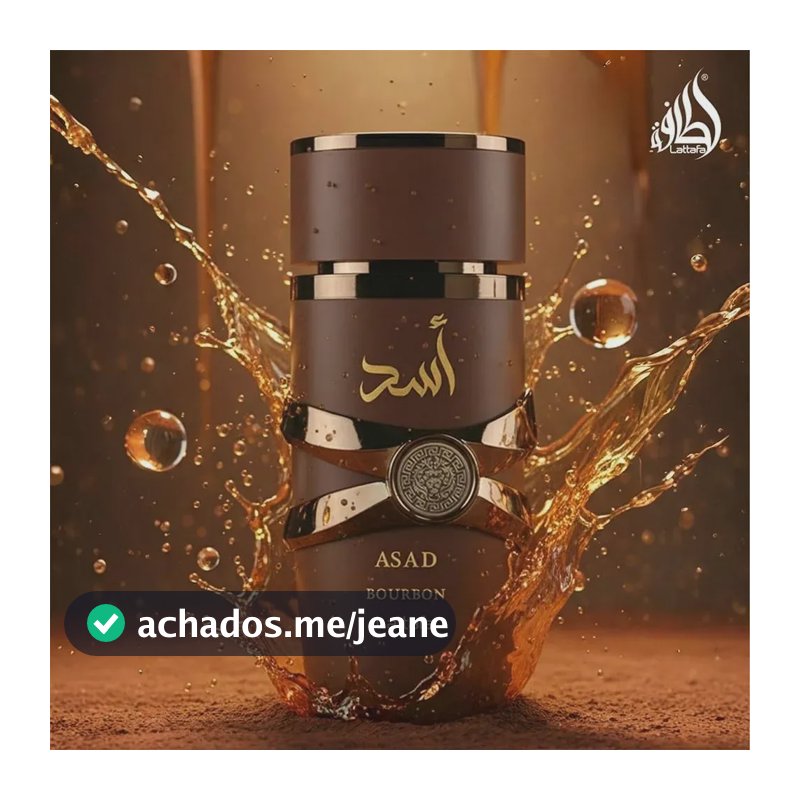 Para o Asad Bourbon, eu usaria: Perfume Lattafa Asad Bourbon 100ml Eau De Parfum Original