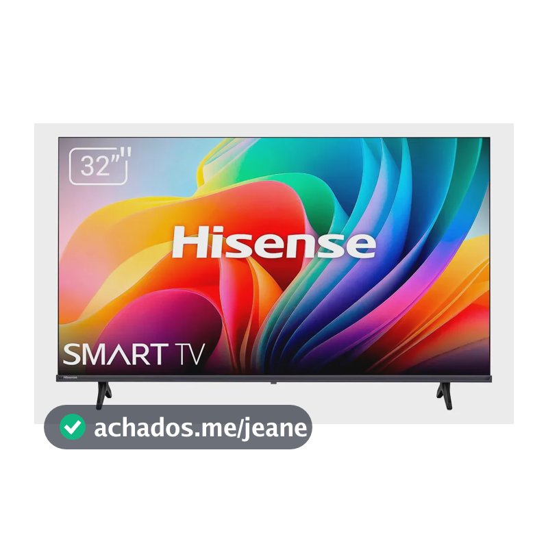Smart TV Hisense HD 32" Polegadas 32A4NV com HDR10, DTS Virtual X, Compatibilidade Alexa