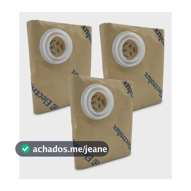 Kit 3 Sacos Coletores Para Aspirador Electrolux Gt2000 Pro