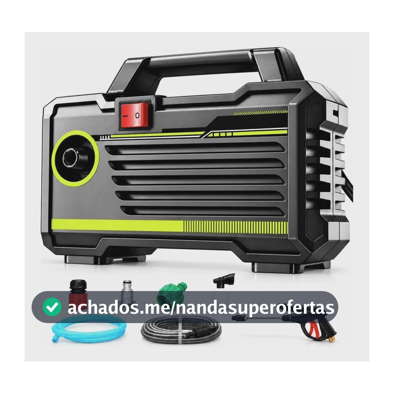 Lavadora De Alta Pressão 220v À Prova D'água Para Limpeza Preto 220v