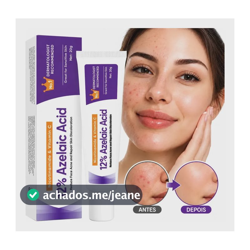 Sérum Facial Azelaico 12% Antiacne Marcas Oleosidade Todo Tipo De Pele Dia/noite