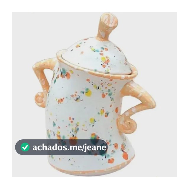 Pote De Cerâmica Com Tampa Para Cozinha White With White