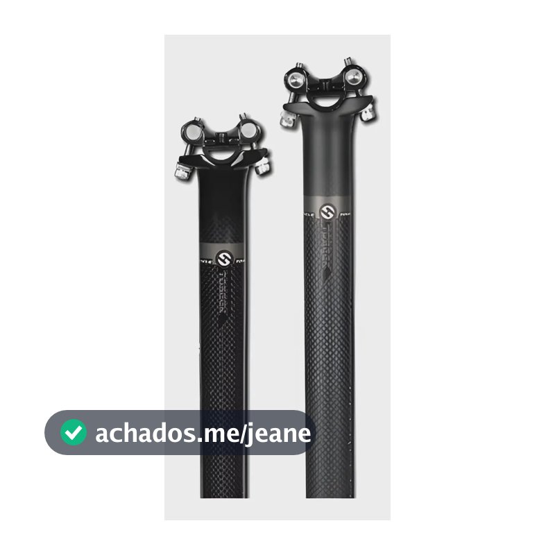 Canote Toseek Fibra de Carbono 3K MTB Speed 31.6mm 400mm Preto