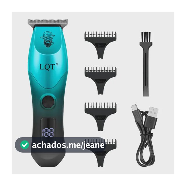 Aparador T Para Barba E Costeletas Masculino Azul 3v