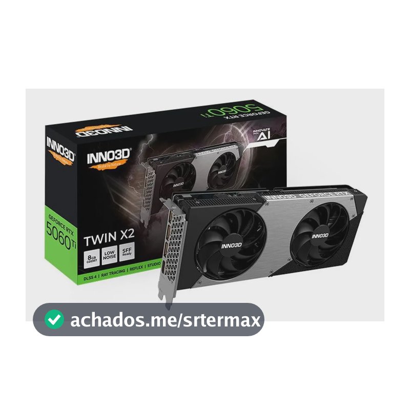 Placa De Vídeo Inno3d Rtx 5060 Ti Twin X2, 8gb, Gddr7