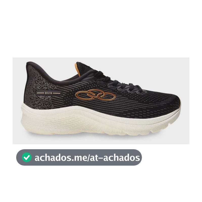 Tênis Masculino E Feminino Delta 122 Olympikus Preto/chumbo Liso 38 Br