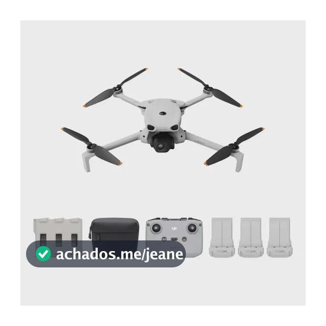 DJI Lito 1 Fly More Combo com Controle DJI RC-N3, Drone com câmera 4K para iniciantes, detecção de obstáculos, ActiveTrack, vídeo 4K, transmissão de vídeo de 15 km, 3 baterias - DJI080