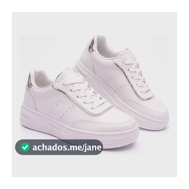 Tênis Feminino Branco Plataforma Casual Academia Confortavel