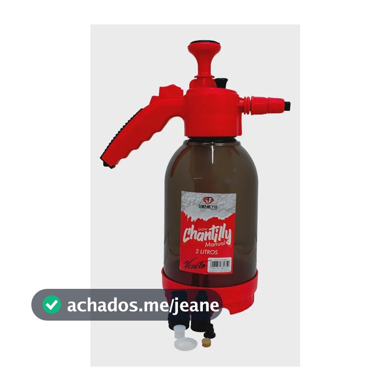 1. Pulverizador Gerador De Espuma Snow Foam Chantily Veneto Sgt 2l Vermelho Lavagem Automotiva Eficiente Prático Resistente Moderno