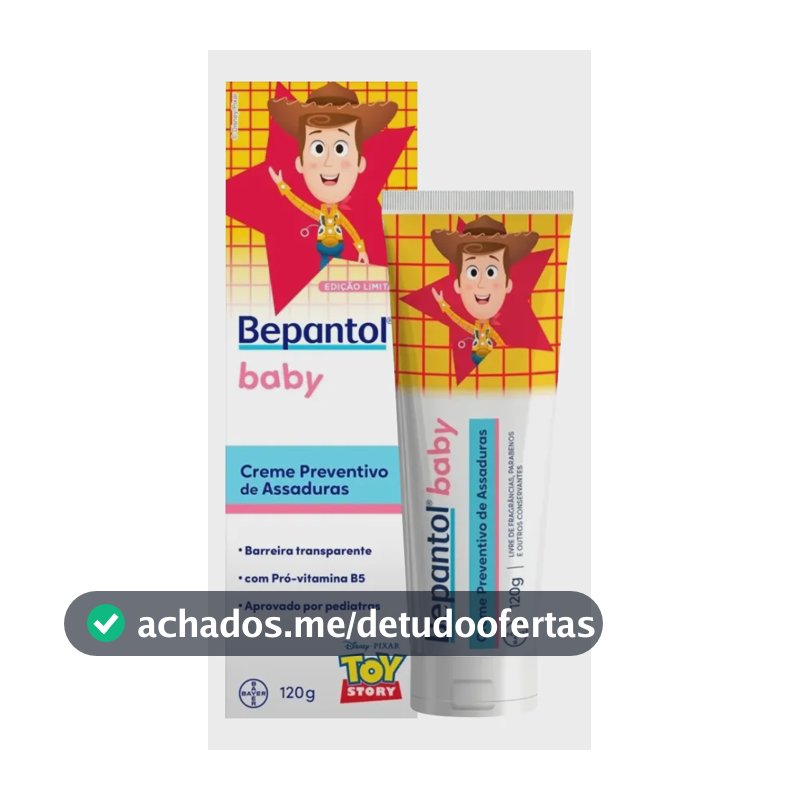 Bepantol Baby Creme 120g Preventivo Assaduras Toy Story