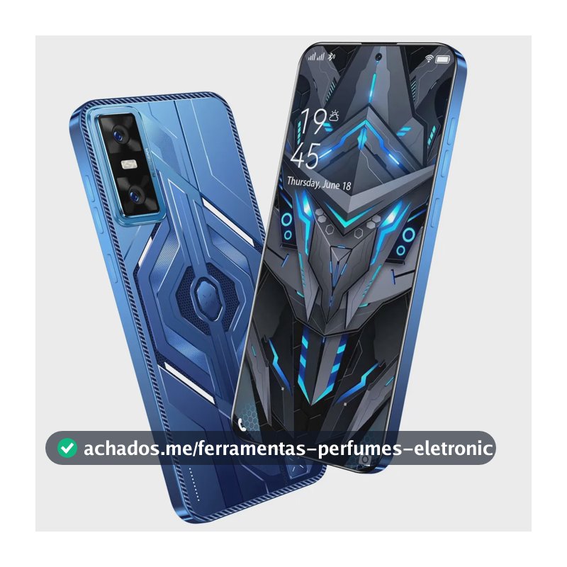 Celular 5G Smartphone Dimensity 9200 16GB+512GB Android 16 Tela 6,82 3840x2160 Câmera 108MP + 32MP Bateria 8000mAh Octa Core Dual SIM GPS Bluetooth 5.4 Azul