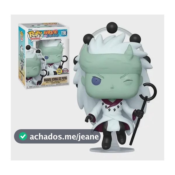 Boneco Funko Pop Madara Uchiha Six Paths Naruto Shippuden
