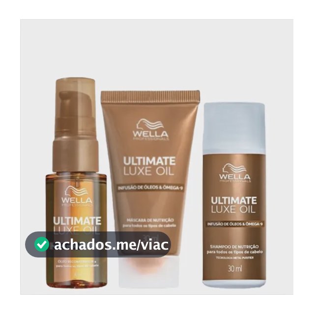 Kit Wella Professionals Ultimate Luxe Oil Mini Trio (3 Produ
