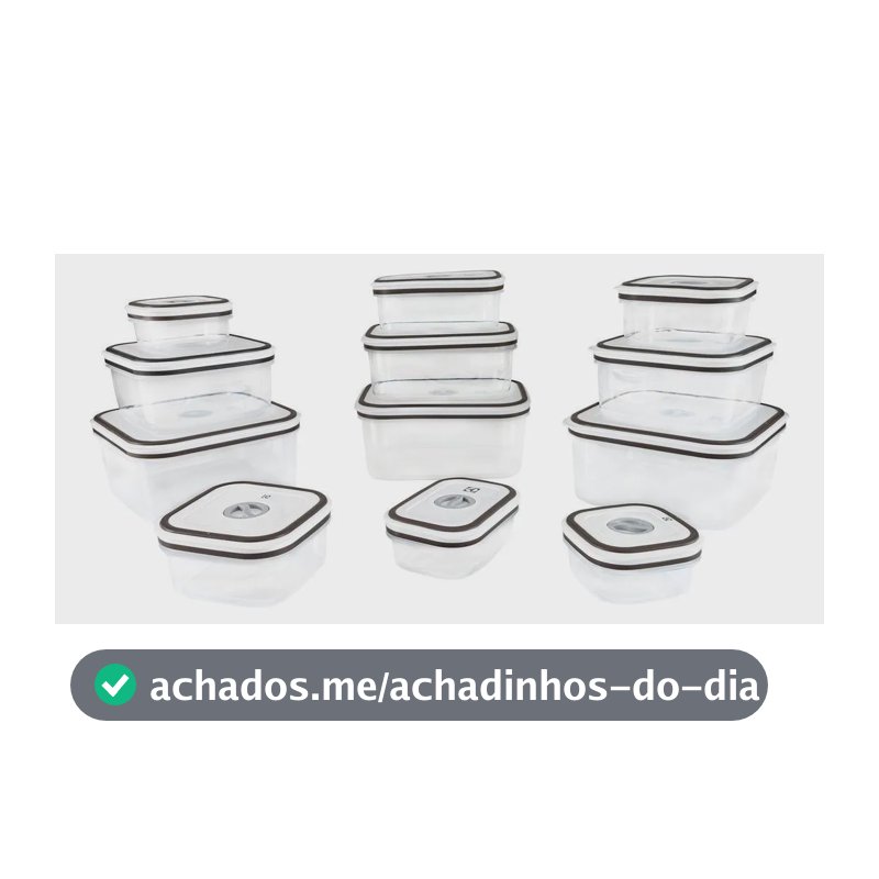 Jogo De Potes De Plástico Herméticos Electrolux Cinza