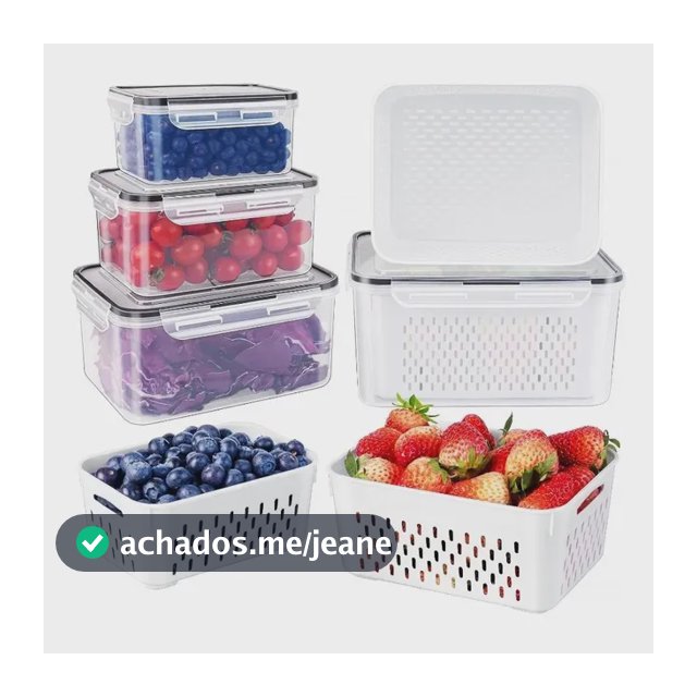 Pote Escorredor Com Tigela 3 Peças Para Cozinha 9pcssquare 3 Lids3 Filters3 Bases