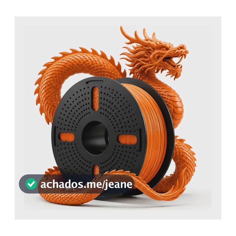 Filamentos Impressora 3d Print Pulse 1 Kg Pet G 1.75mm Core Laranja