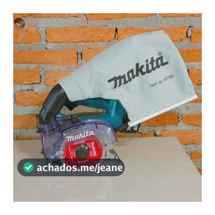 Serra Mármore a Bateria 18v Makita DCC500 Azul-turquesa Sem Bateria