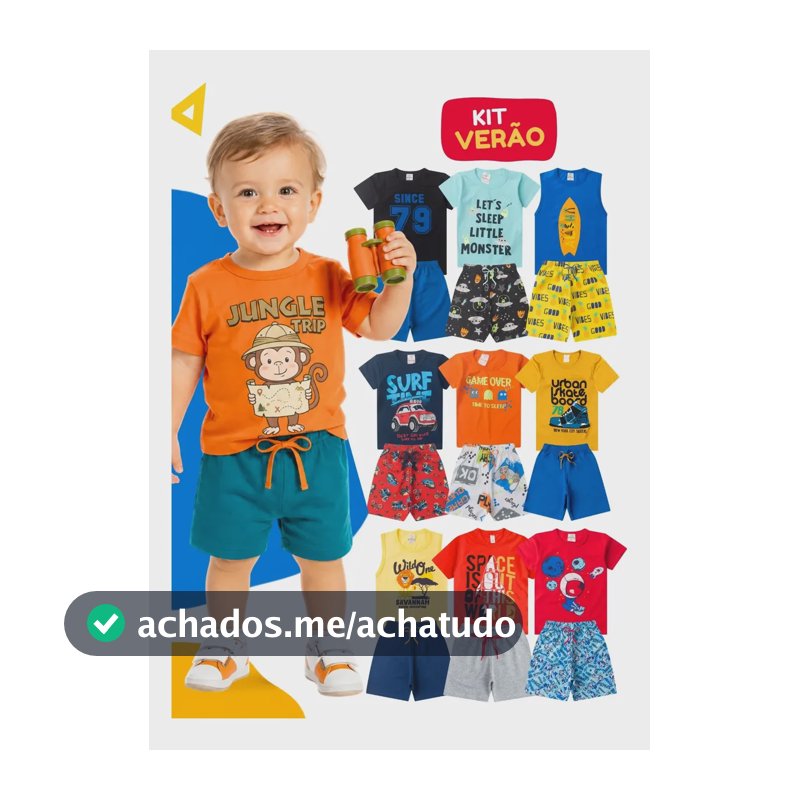 Kit 6 Peças Verão Menino Roupas De Bebê  Conjuntos Fofos Variados 2 - Veste 1 Ano