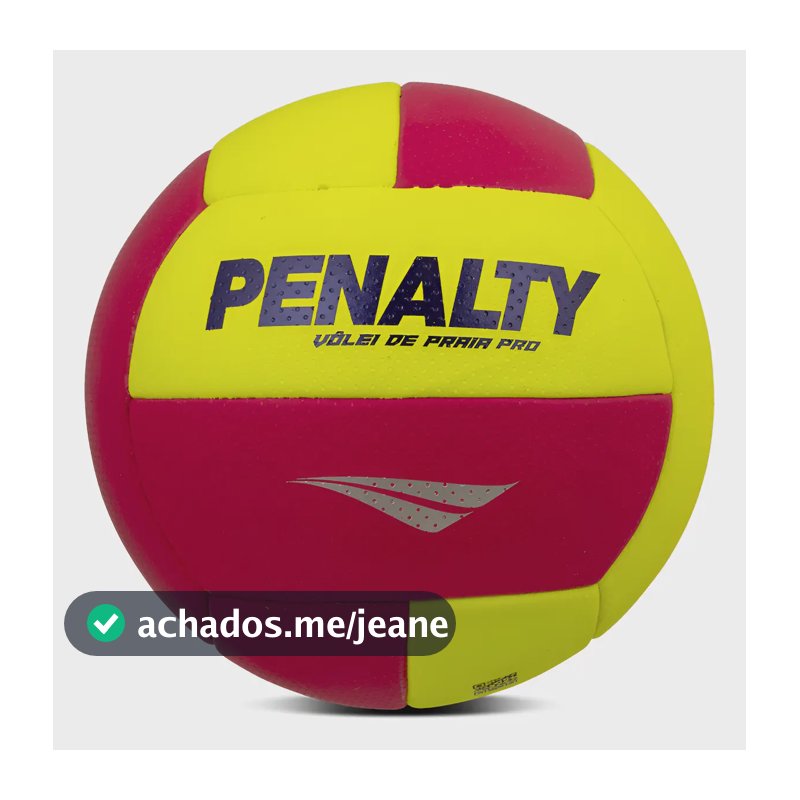Bola Penalty Volei De Praia Pró Beach Volley Oficial Areia Amarelo